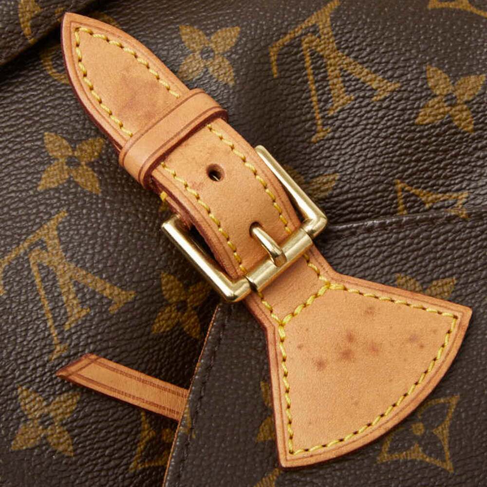 LOUIS VUITTON Brown Monogram Leather Backpack - Picture 8 of 12